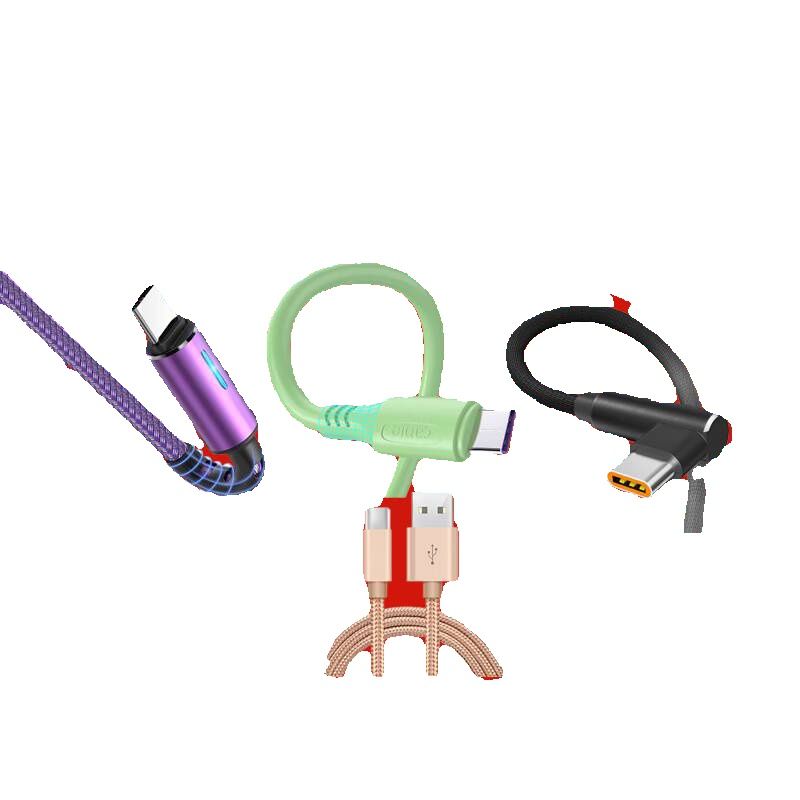 Câble de données Type-C à double tête de 2 m, de qualité imbattable, pour voiture, téléphone portable, ordinateur, PD Flash, charge rapide CTOC public à public_voghion.com