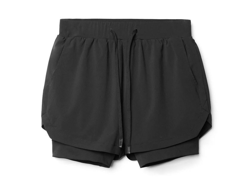 Premium Products Summer Trendy Muscle Sports Outdoor Running Deep Squat Breathable Double Layer Quick Drying Shorts For Men_voghion.com