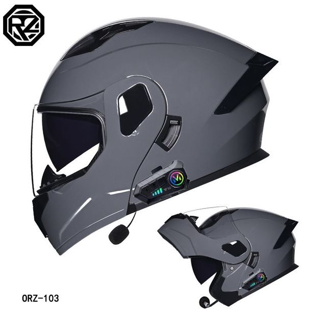 Motorrad Accessoiren & Ersatzdeeler Klapphelm Duebellënshelm Männer a Fraen Bluetooth Vollhelm Hallefhelm Véier Joreszäiten Heckflillek Grouss Gréisst_voghion.com
