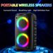 Karaoke Radio FM Bluetooth Luidspreker Draagbaar Draadloos Met Microfoon Licht Luidspreker Geluidsbox Muziek Subwoofer_voghion.com