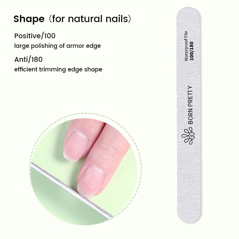 UR SUGAR Washable Abrasive Nail File Set - Dual-Sided Shaping Sponge Buff & Polishing Bar For Manicure_voghion.com