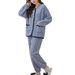 Warm And Comfortable Pajamas Women's Autumn And Winter Large-size Loungewear_voghion.com