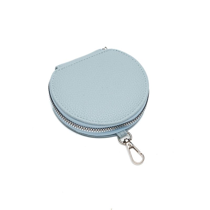 Coin Purses & Holders Women's Cute Version Coin Purse Storage Coin Bag Key Ring Buckle Small Round Bag Simple Fashion Card Holder_voghion.com