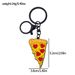 Porte-clés créatif de style gourmet, boîte à pizza et pendentif décoratif en alliage de zinc_voghion.com