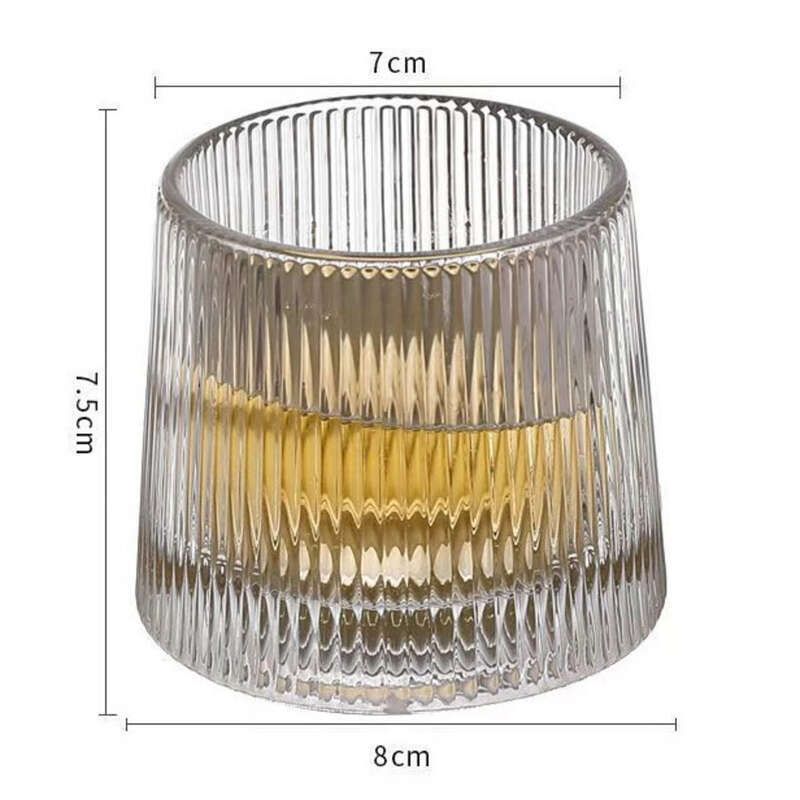 Creative Rotating Whiskey Household Gyroscope Glass Foreign Wine Hammer Pattern Decompression Shake Cup, Tumble Cup_voghion.com