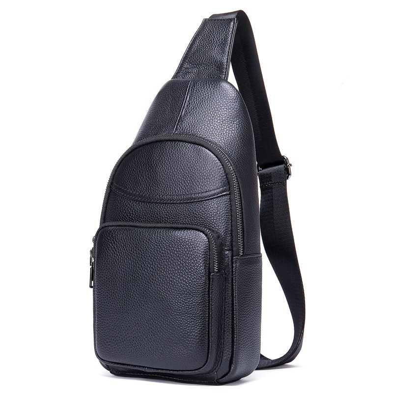 Marant First Layer Cowhide Chest Bag Men's Crossbody Chest Bag Genuine Leather Men's Crossbody Bag High End Shoulder Bag Men's Bag_voghion.com