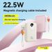 Cross-Border Magnetic Wireless Fast Charg 22.5W Bank With Built-in Cable Portable Mobile Power Gift_voghion.com