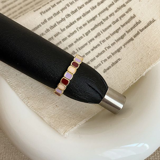 Duftende Taro Purple Drop Glasierte Perle für Damen, leichtes Luxus-High-End-Gefühl. Finger mit Nischendesign, gestapelt_voghion.com