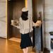 Women's Blazer Jacket Oversized Casual Spring Autumn Short Trench Coat With Waist Tie Petite-Friendly Workwear_voghion.com