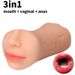 LuvBox Cross-Border Male Three-Channel Famous Device Inverted Mold Double-Headed Nose Masturbator Silicone Product Aircraft Cup_voghion.com