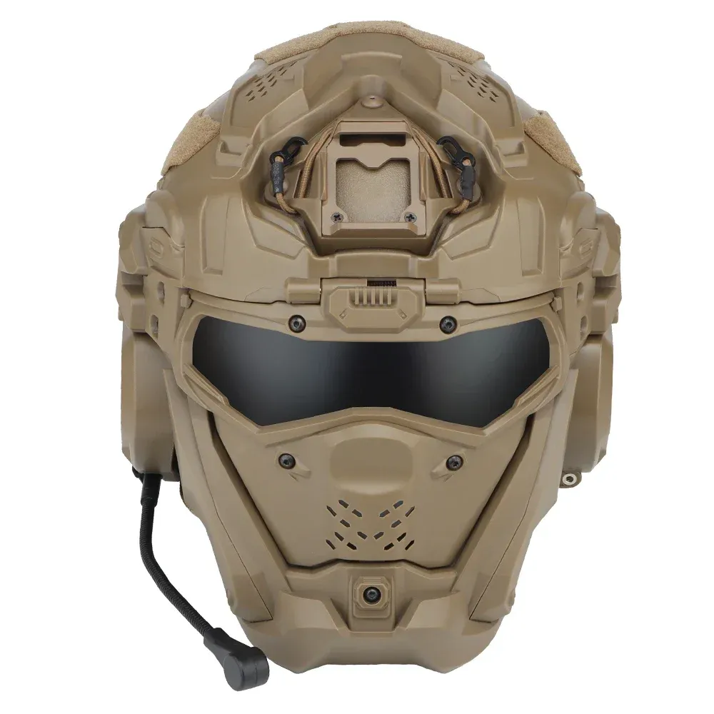 Tactical Assault Airsoft Helm II mit Maske Headset Anti-Fog Fan NV Ständer Militär Jagd Paintball Casque Airsoft Ausrüstung_voghion.com