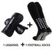 Yetişkin kalınlaştırılmış diz üstü uzun futbol çorabı bacak pedleri seti erkek ve kadın yapışkanlı kaymaz çorap_voghion.com