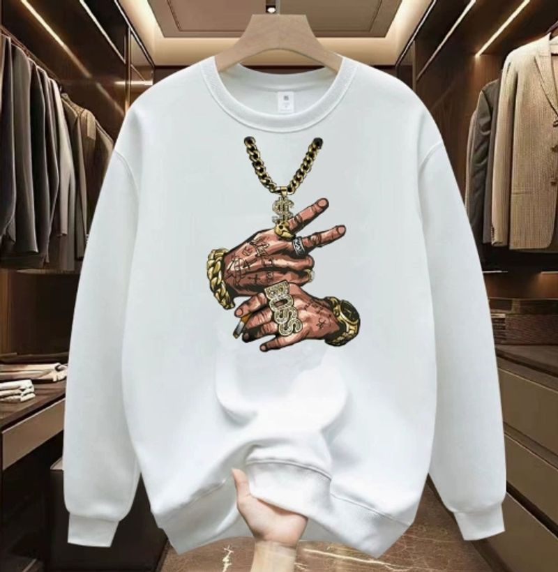 Men's Clothing Men's European And American Rap Trendy Brand Pullover Sweatshirt_voghion.com