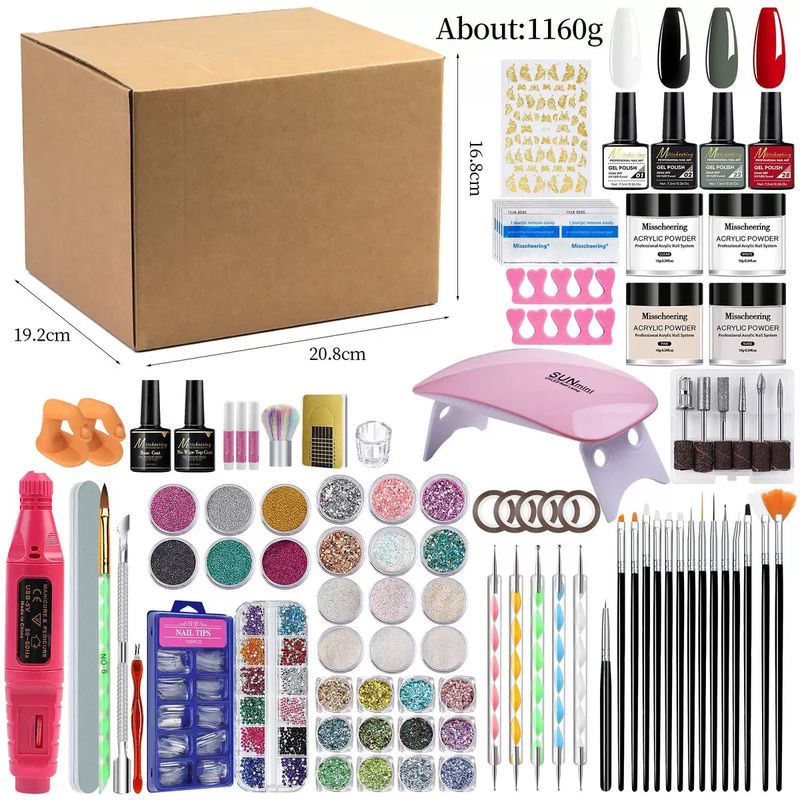 Gel Varnish Kit Professional Nail Gel Set With Nail Lamp Soak Off Nail Gel Polish Kit Base Coat And Top Coat Manicure Tools Kit L250920_voghion.com