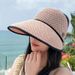 Vasarā Vecāka gadagājuma cilvēku cepure Dāma Māte Saules cepure Sejas aizsardzība Saules aizsargkrēms Elpojošs Plānas karnīzes Tukša saules cepure_voghion.com