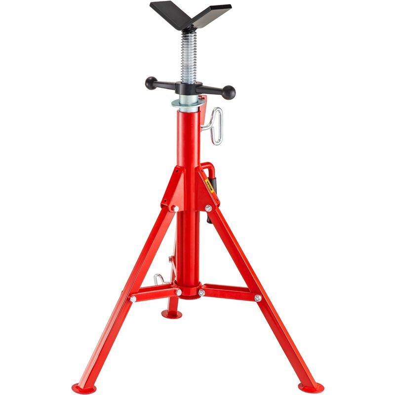 VEVOR V Head Pipe Stand Adjustable Height 28-52 Inch, Pipe Jack Stands 2500 LB. Capacity,Folding Portable Pipe Stands 1/2 to 12 Inch Pipe Supporting,S_voghion.com