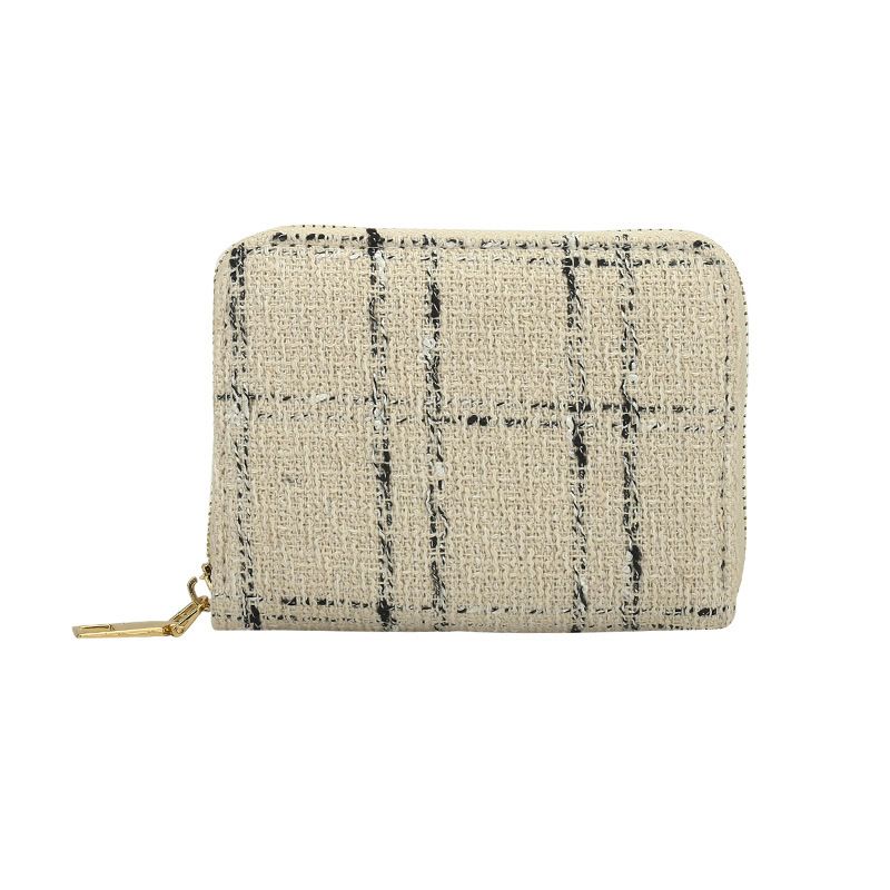 Women’s Bags Linen Short Single Pull Wallet Card Holder Fashionable Ladies Wallet Female Storage Bag Small Wallet Trend_voghion.com