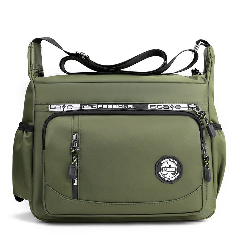 Nuova versione coreana, borsa a tracolla monospalla casual in tela Oxford da uomo_voghion.com