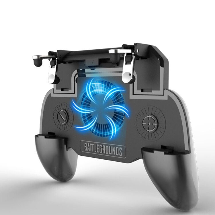 Manette de jeu mobile avec batterie externe 2000 mAh et ventilateur pour Android/iOS_voghion.com