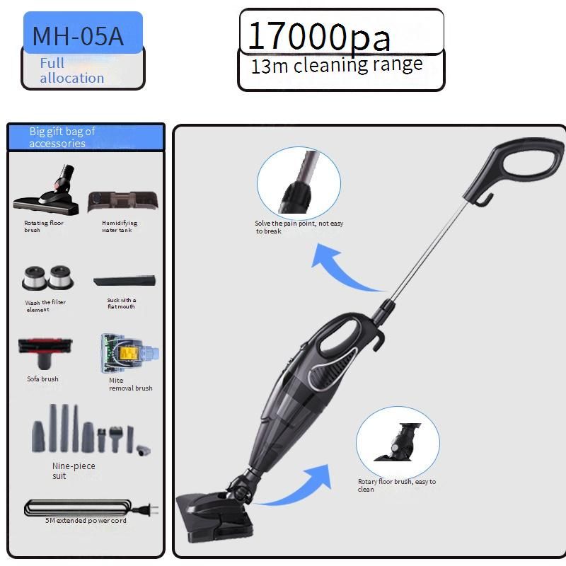 Powerful 600W Cordless Vacuum Cleaner With Strong Suction, 2-in-1 Sweep & Mop, Multi-Surface Brush Set, Dust Mite Removal For Home Cleaning_voghion.com