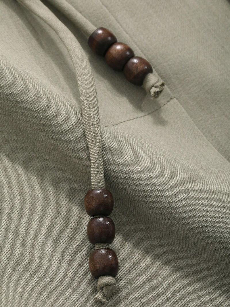 Elegantes Set mit Strickjacke und Weste sowie Krawatte und Perlen für Damen_voghion.com
