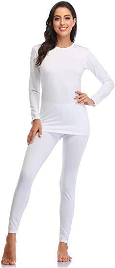 Ultraweiches Thermounterwäsche-Set aus Wolle für Damen, Oberteil und Unterteil für den Herbst_voghion.com