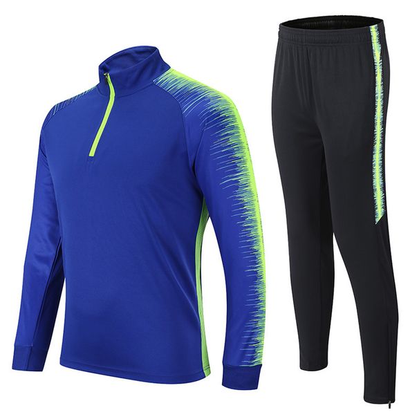 Fotbollsset, barntröja med lång ärm, herrarnas höst- och vinteruniform för studenter i plysch, vuxenidrottslag_voghion.com