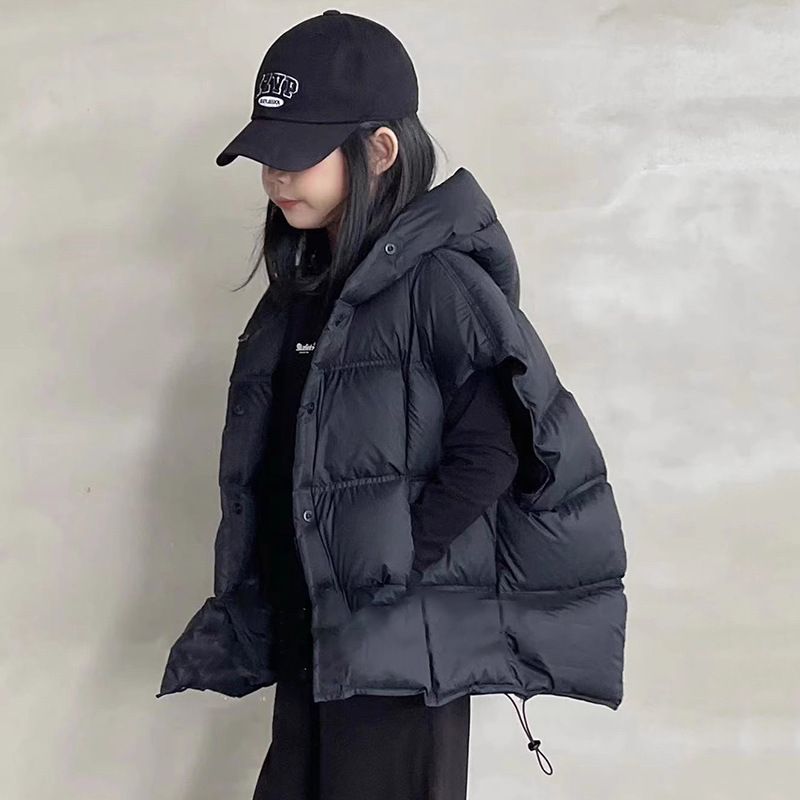 Chaleco exterior de algodón de plumón para invierno 2024, estilo occidental, para hombres y mujeres, mediano y grande, para niños, temporada baja_voghion.com