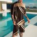 2023 Summer Mesh Set for Men's Trendy Casual Beach Style 3D Digital Printed T-shirt and Shorts_voghion.com