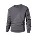 Heren 300GSM Heavyweight Crewneck Sweatshirt – Gestructureerd Jacquard & Drop Shoulder (M-XXXXL)_voghion.com