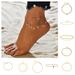 Jewelry Bohemian Adjustable Summer Chain Collection with Multiple Fashionable Alloy Beach Feet Accessories_voghion.com