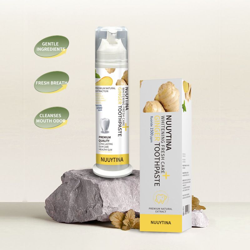 Toothpaste Ginger Toothpaste Mint Multi Effect Gum Protection Whitening Bad Breath Yellowing Fresh Breath Stains Tartar Strengthening Toothpaste_voghion.com