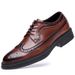 Euro Step 2025 Herbst Echte britische formelle Business-Spitze Leder Herren Brogue geschnitzte Freizeitschuhe für Männer_voghion.com
