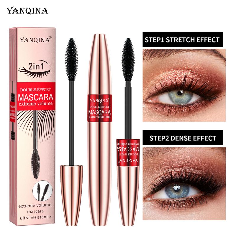 YANQINA Slim, gruby efekt, wodoodporny i nie rozmazujący się, naturalny, podwójny eyeliner w kolorze czarnym_voghion.com
