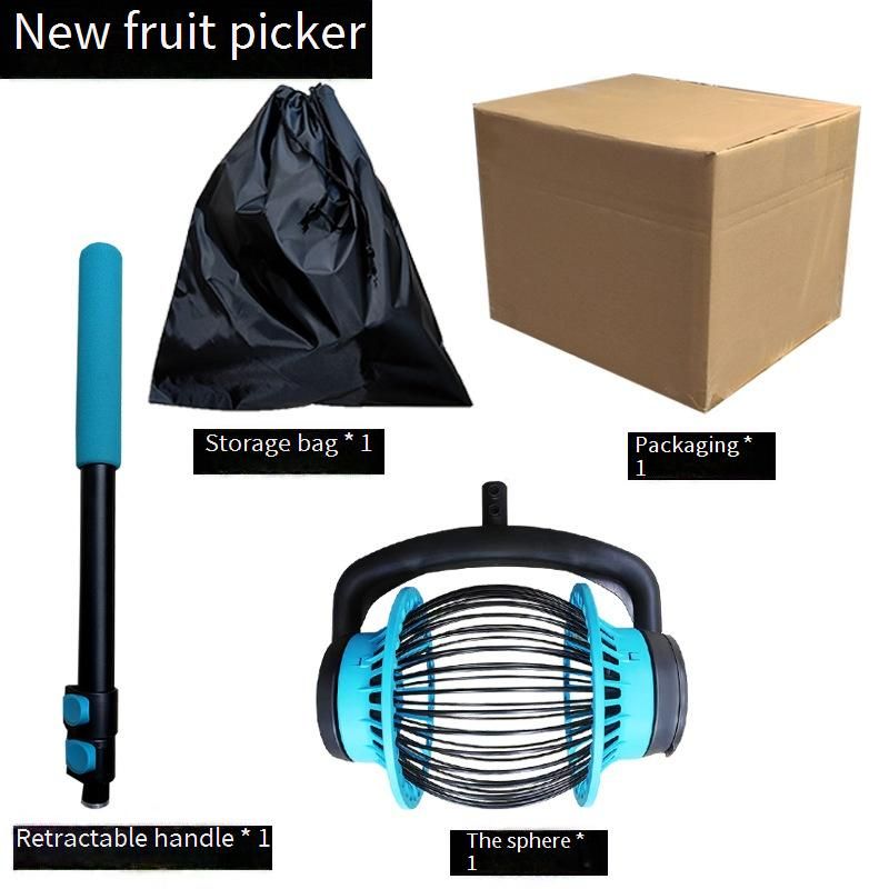 Premium Aluminum Telescopic Nut Gatherer – Lightweight Fruit Picker For Chestnuts, Walnuts & Apples With Storage Bag​_voghion.com
