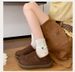 Boken Women's 2025 New Style Fleece And Thickened Warm Cotton Shoes_voghion.com