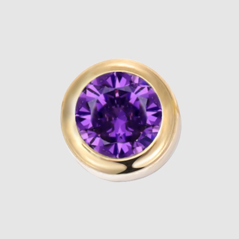 Damenschmuck Dezember Titanstahl Zubehör mit Strass eingelegt Halskette Armband Zubehör DIY runder Monatsanhänger Anhänger_voghion.com