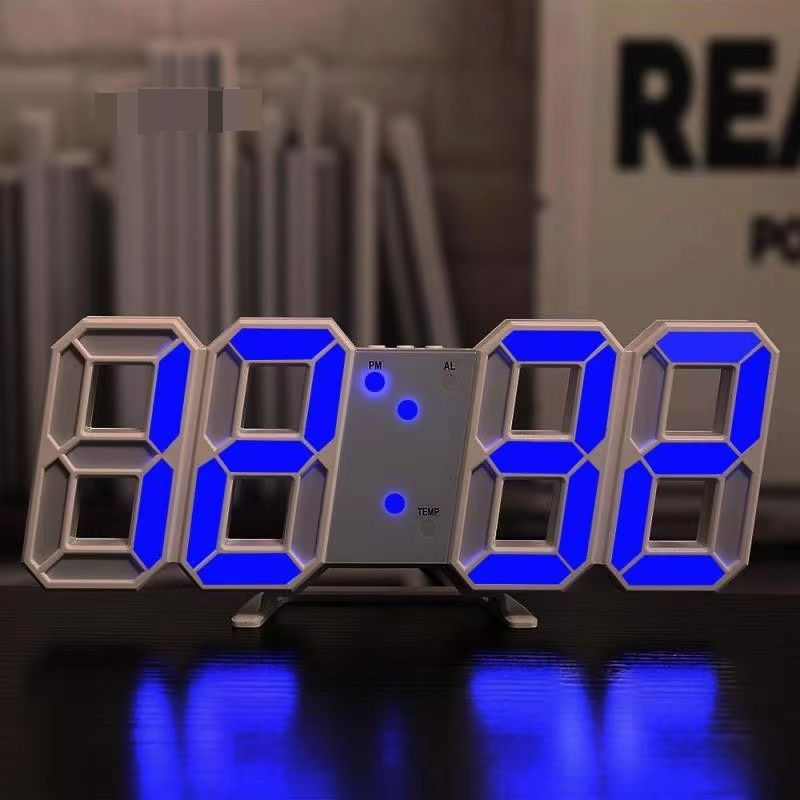 1pc 3D LED Digital Clock, Bedroom LED Clock For Home Decor_voghion.com