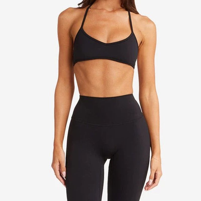 Canotta da yoga da donna con protezioni per il petto Bare Feel, reggiseno sportivo ad alta elasticità e asciugatura rapida, set di reggiseno con ferretto_voghion.com