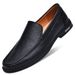 Slip-On Loafers Lazy Trendy Herren Echte britische Freizeitschuhe aus Leder im koreanischen Stil Mokassins für Männer_voghion.com