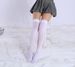 2025d L Size Cosplay Women's Solid Color Over-the-Knee Long Socks Velvet 120D Spring And Autumn Warm Thickened_voghion.com