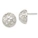 Sterling Silver 14mm Fancy Button Post Earrings_voghion.com