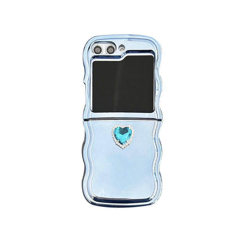 Amor de joia tridimensional para capa de telefone com tela dobrável Samsung zflip 5 dobras Samsung Galaxy ZFLIP4 corrente_voghion.com