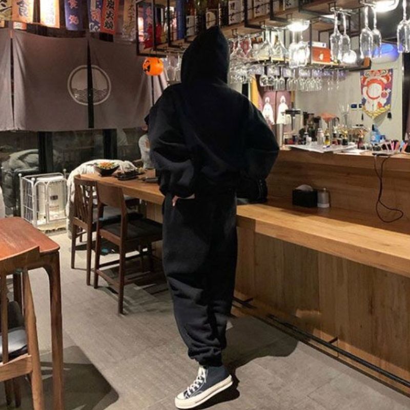 Survêtement de sport décontracté de style américain pour femme, automne et hiver, grande taille, veste de baseball à manches à capuche, sweat-shirt,_voghion.com