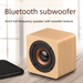 Q1 Caixa de Som Bluetooth Portátil de Madeira Mini Subwoofer de Áudio Sem Fio para Celular Presente Alta Potência Volume Criativo_voghion.com