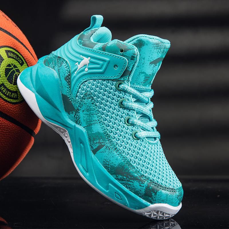 Children's Basketball Shoes Spring New Mesh Breathable Training Medium And Large Children's Casual Shoes Boys Basketball Shoes_voghion.com