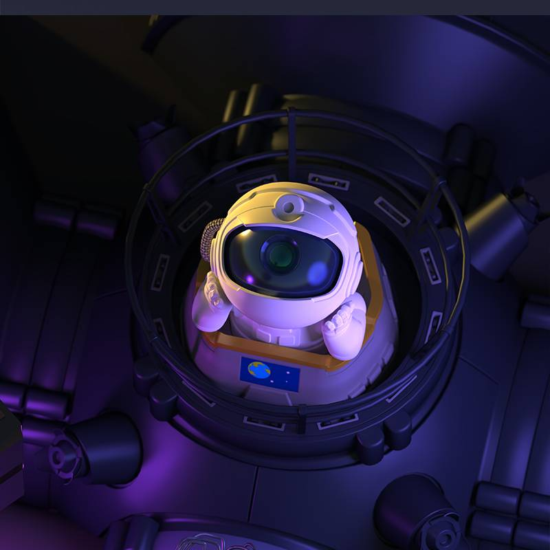 Astronaut Galaxy Projector, Star Night Light Space Projector, Starry Nebula Ceiling LED Lamp With Remote Control, USB Powered_voghion.com