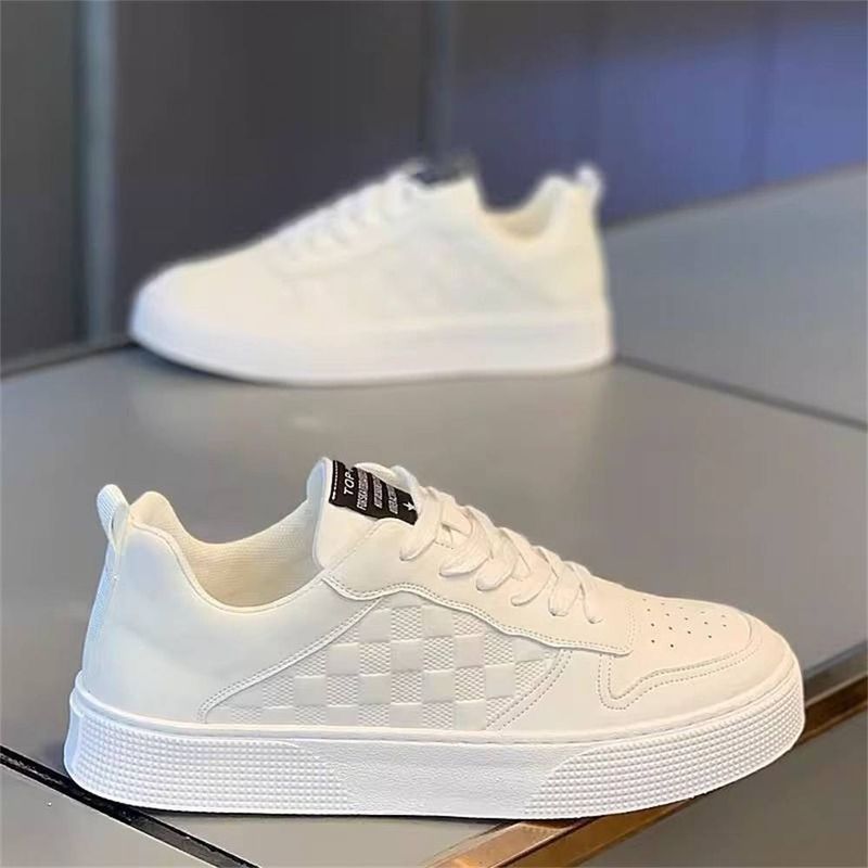 2025 Fashion Panda Colored Spring Breathable Live Streaming Board Casual Leather Small White Trendy Shoes Men's Styles_voghion.com