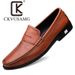 CKVUSAMG men's shoes spring men's casual toe shoes genuine leather British boat shoes driving lazy shoes one-step_voghion.com