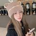 Cappello da gattino con orecchie, cappello da autunno inverno foderato in pile, nuovo, alla moda, caldo, con protezione per le orecchie e viso snello,_voghion.com